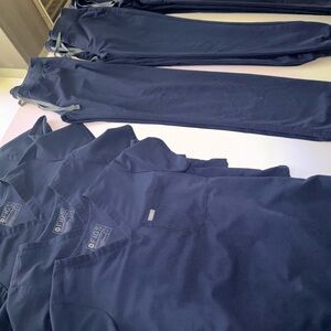 Figs Navy Blue Scrub Set